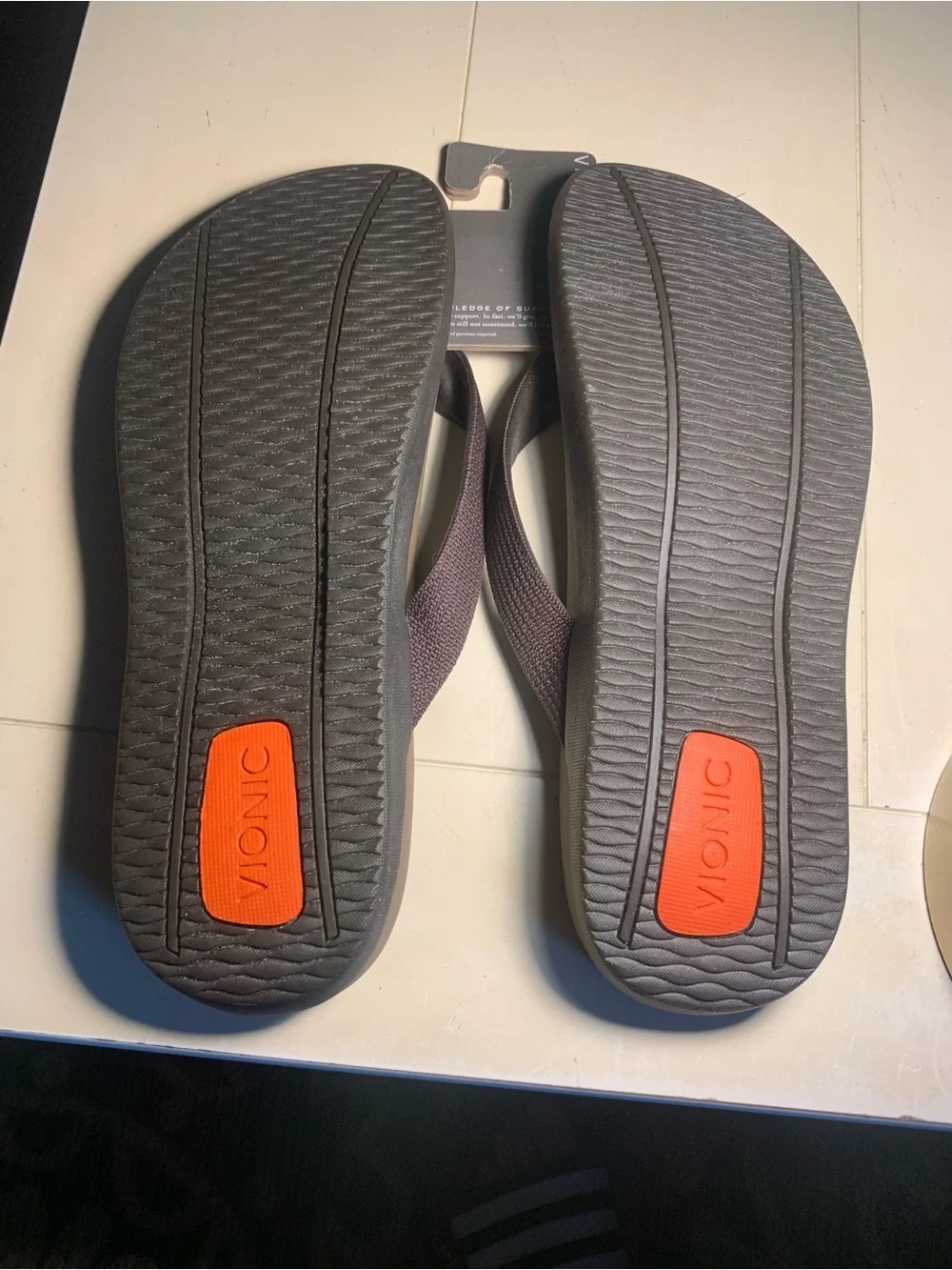 Vionic Wave Chocolate Synthetic Sandal Strap